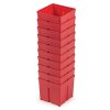 Plastový box na nářadí TAGER BOX 10,5x10,5x9,7cm, červený, 10ks