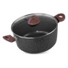 Hrnec s poklicí MagicHome Black Marble Line, 28cm, 5,9l
