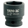 Kovaný vnitřní nástrčný klíč hluboký 1/2" šestihranný 26 mm CrMo YATO - YT-1016