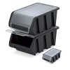 Plastový úložný box uzavíratelný TRUCK PLUS 195x120x90 mm-barva:černá