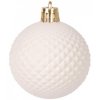Vánoční baňky MagicHome bílo-střibrné-bronzové, 5cm, 8ks