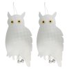 Plašič ptáků Sova, reflexní, s rolničkou, 41,5x20cm, 2ks