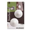 Zarážka dveří na kliku samolepící DOORBUFFER, 45mm, plastová, bílá, 2ks