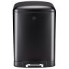DIRT-DEVIL Odpadkový koš nášlapný 12 l tiché zavírání černá ED-249504