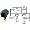 Vypínač kolébkový ON-OFF 1pol.12V/20A, prosvětlení LED 12V