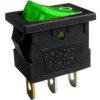 Vypínač kolébkový MIRS-101, OFF-ON 1pol.250V/3A, zelený, prosvětlený