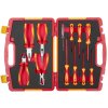 Elektrikářská sada nářadí, VDE kleště a šroubováky, 12 ks - AH12VDE