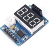 Řídící jednotka a displej pro ultrazvukový měřič vzdálenosti HC-SR04