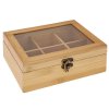 EXCELLENT Krabička na čaj dřevěná 6 přihrádek KO-784610200