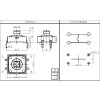Mikrospínač TS-F006, 12x12x7,3mm