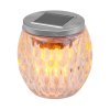 Solární lampa Garden, 6xLED, efekt plamene, 10x10cm