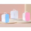 Přenosná cestovní lednice 12v 5l mini slim, bílá