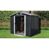 Zahradní domek plech, antracit, 226x162x206 cm