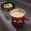 KELA Sada na sýrové fondue litinová CALIDO 1,8 l červená KL-16621