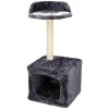 PET COMFORT Škrábadlo pro kočky s pelíškem dvoupatrové 68x30x30cm ED-211815