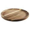 HIT Servírovací tác z akátového dřeva kulatý 29 x 2 cm HT-24501820