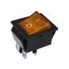 Vypínač kolébkový KCD4, OFF-ON 2pol.250V/16A žlutý, prosvětlený