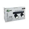 Stropní bodové světlo 2xGU10 černé QTEC Q-03AD