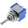 Přepínač páčkový MTS-223, (ON)-OFF-(ON) 2pol.250V/3A mini