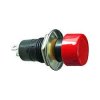 Tlačítko PBS-16B, OFF-(ON) 1pólové 250V/1A červené