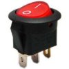 Přepínač kolébkový RS102-8C, ON-ON 1pol.červený 12V/20A