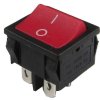 Vypínač kolébkový MRS-201-4, ON-OFF 2pol.250V/6A červený