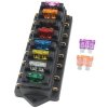 Distribuční blok - 8 pojistek /pojistkový držák/