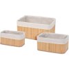 HOMESTYLING Košíky do koupelny úložné sada 3 ks bambus KO-KR8100530