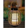 PROGARDEN Venkovní lucerna s LED svíčkou ratanová 24 cm KO-AF5000710