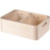 EXCELLENT Sada dřevěných úložných boxů 3 ks přírodní KO-KR8000160