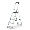 Schůdky hliníkové 150kg, 5 stupňů, s odkládací policí