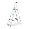 Schůdky hliníkové 150kg, 7 stupňů, s háčkem