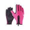 Dotykové sportovní rukavice, růžové, vel. M