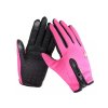 Dotykové sportovní rukavice, růžové, vel. M