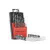 Vrtáky do kovu HSS, DIN 338, 1-10mm, sada 19ks TVARDY