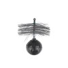 Komínový kartáč kulatý Ø 175 mm, závaží 1,7 kg, lano 10 m GEKO
