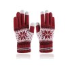 Dotykové zimní rukavice, červená hvězda