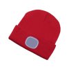 Čepice s čelovkou 45lm, nabíjecí, USB, červená, univerzální velikost EXTOL LIGHT