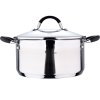 MASTERPRO Hrnec s poklicí nerez FOODIES 24 cm 5 litrů BGMP-1502-BK