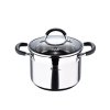 MASTERPRO Hrnec s poklicí nerez FOODIES 20 cm 4 litry BGMP-1505-BK