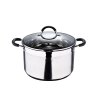 MASTERPRO Hrnec s poklicí nerez FOODIES 28 cm 9,5 litru BGMP-1506-BK
