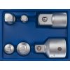 Redukce čtyřhrany 1/4", 3/8", 1/2", 3/4", různé adaptéry, sada 6 ks - ASTA
