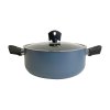 SAN IGNACIO Kastrol s poklicí a nepřilnavým povrchem NOIA 24 cm modrá BGEU-6961