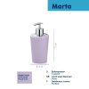 Dávkovač mýdla Marta plast,fialová 17x8 cm KL-24546