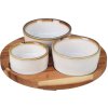 EXCELLENT Servírovací misky s kulatým podnosem sada 4 ks KO-278000750
