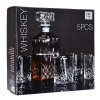 EXCELLENT Whiskey set karafa + sklenice sada 5 ks křišťálové sklo, 0,9L KO-CD1003190