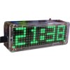 Digitální hodiny LED matrix s teploměrem - zelené, STAVEBNICE