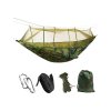 Houpací síť - hamaka s moskytiérou, 210×120 cm, 200 kg, maskáčová