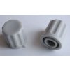 Přístrojový knoflík KP1406, 14x15mm, hřídel 6mm, světle šedý