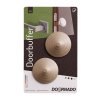 Zarážka dveří na kliku samolepicí DOORBUFFER, 45mm, plastová, béžová, 2ks